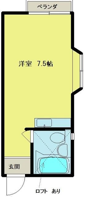 フジハイツ 203号室 間取り