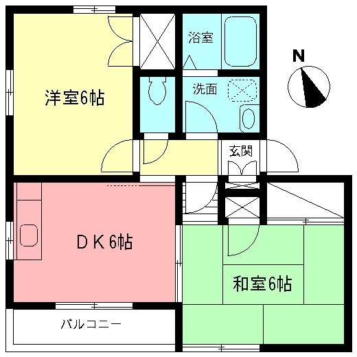 メゾンソフィアＣ 102号室 間取り