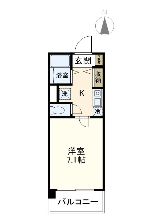 湘南パール 803号室 間取り