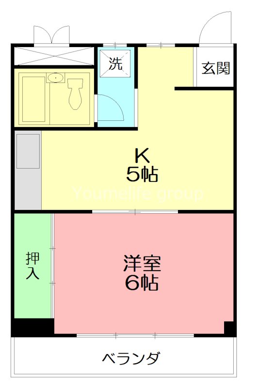 メゾン栄 201号室 間取り