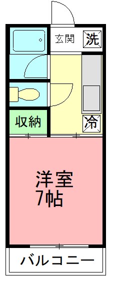 ファンズⅡ 207号室 間取り