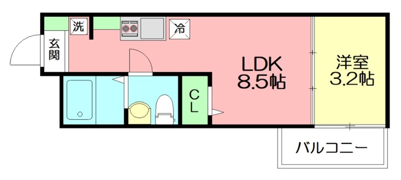 アザーレ・ディオン六会日大前 間取り図