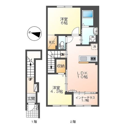 ディモーラ 202号室 間取り