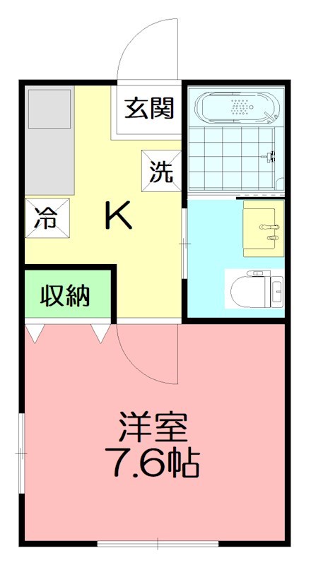 c・スタイリオ小田原 201号室 間取り