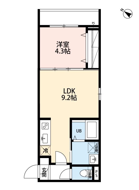 robot home 鎌倉市台(ロボットホームカマクラシダイ) 303号室 間取り