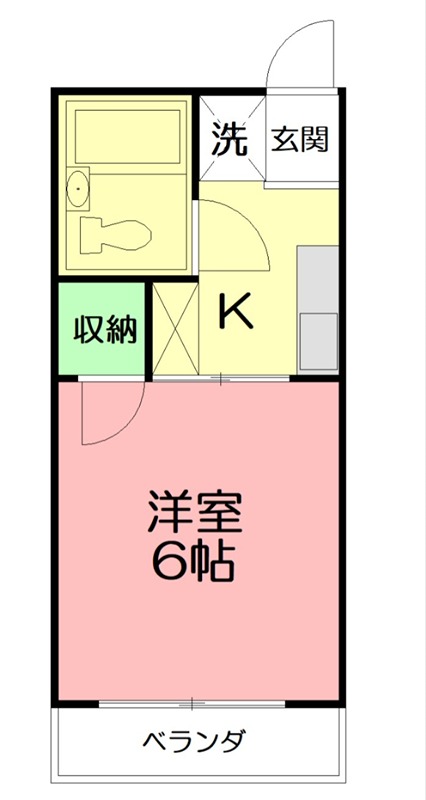 シティハイムエクセルⅤ 204号室 間取り