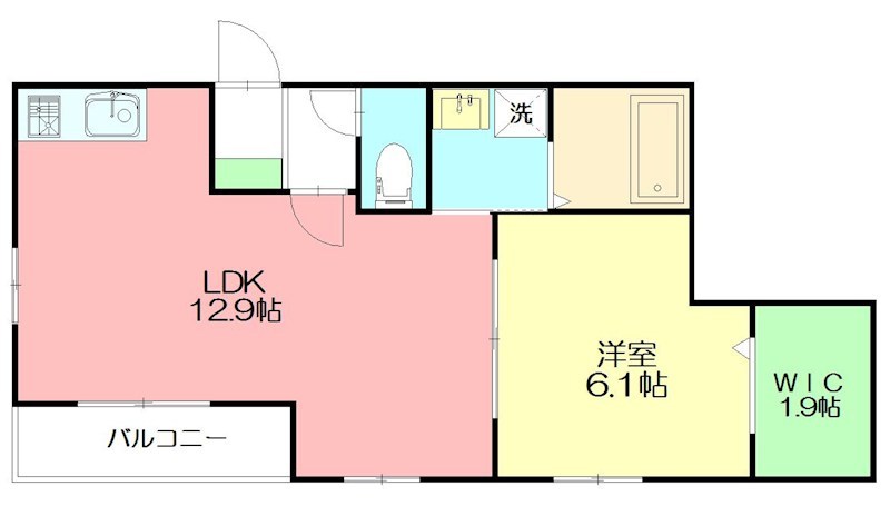 メゾン鵠沼 201号室 間取り