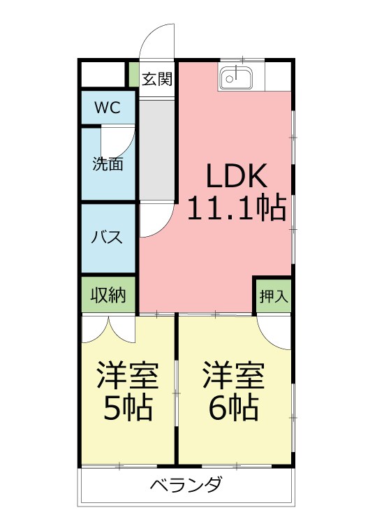 ロイヤルメゾン高森 103号室 間取り