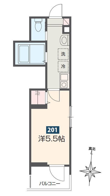 Mercer Hills 伊勢原 201号室 間取り