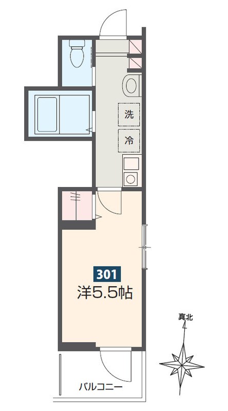 Mercer Hills 伊勢原 301号室 間取り