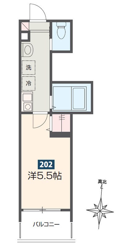Mercer Hills 伊勢原 202号室 間取り