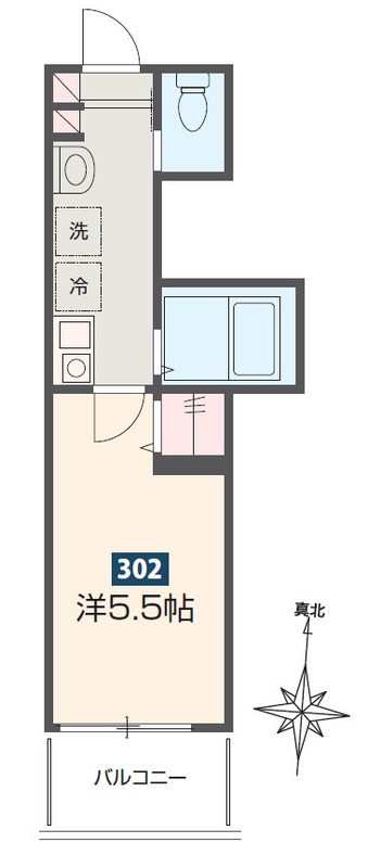 Mercer Hills 伊勢原 302号室 間取り