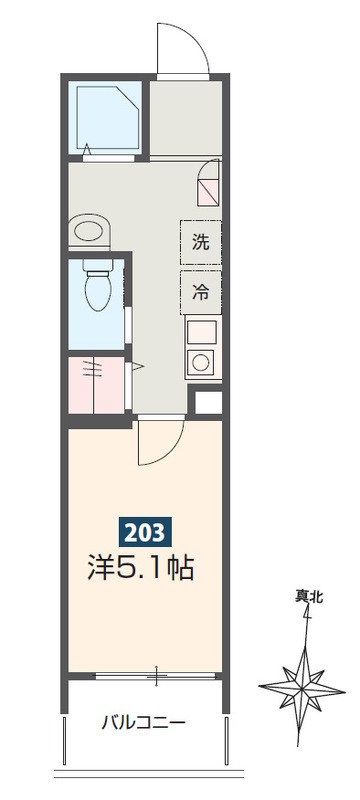 Mercer Hills 伊勢原 203号室 間取り
