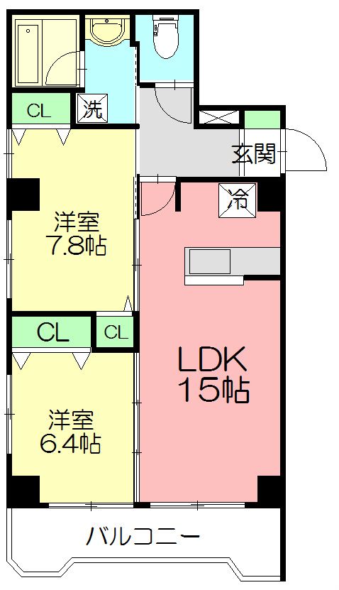 湘南台グリーンマンション 503号室 間取り