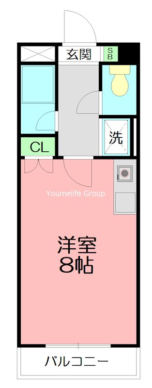 アブルームシマ 310号室 間取り