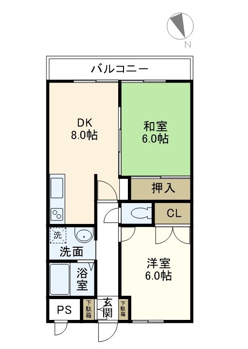 メゾンカワベ 103号室 間取り