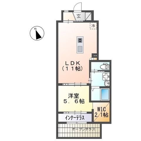 グレイシャス鎌倉 103号室 間取り