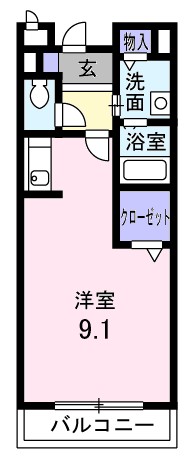 ヴァリエ・モア 206号室 間取り