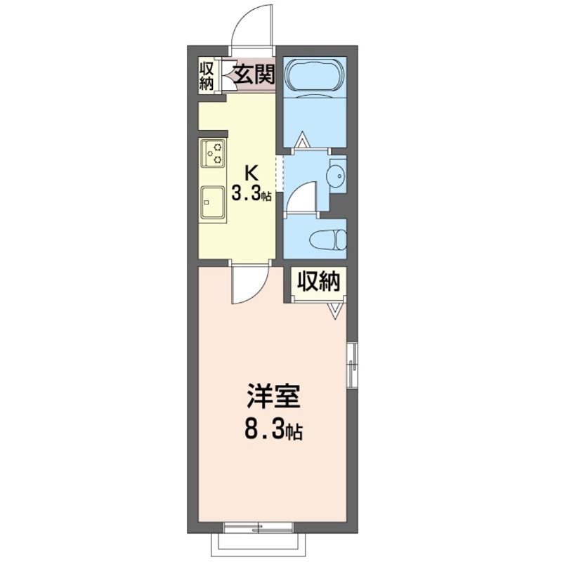 アルトヒルズ 101号室 間取り