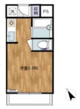 Orgully　HONMACHI 304号室 間取り
