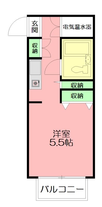 ベルハイツ座間 301号室 間取り