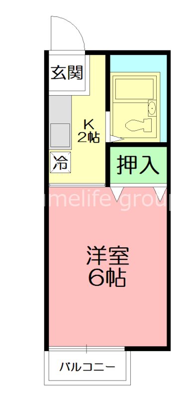ジュネス上倉田 203号室 間取り