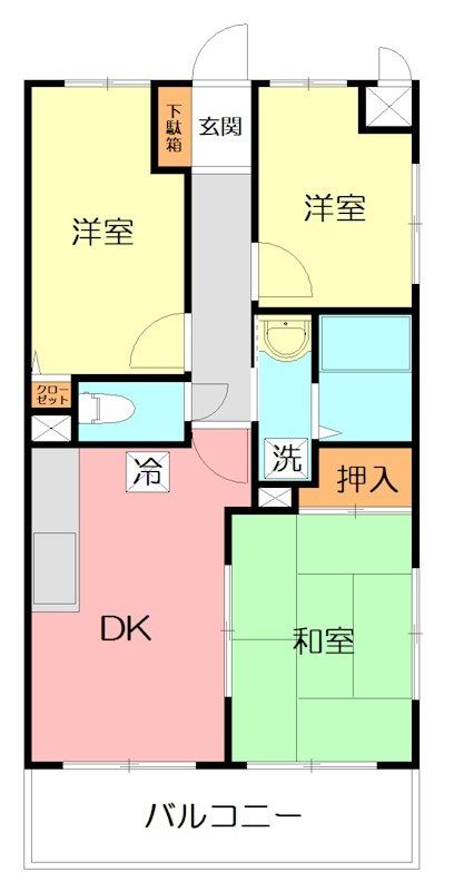 ラフィネ相武台Ⅲ 308号室 間取り