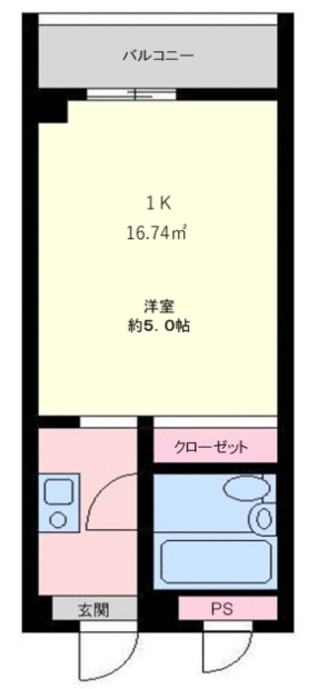 ドミール洋光台 202号室 間取り