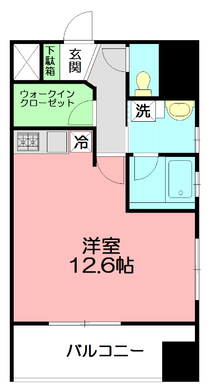オパールマンション 907号室 間取り