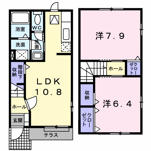 サンリットヴィラⅣ 102号室 間取り