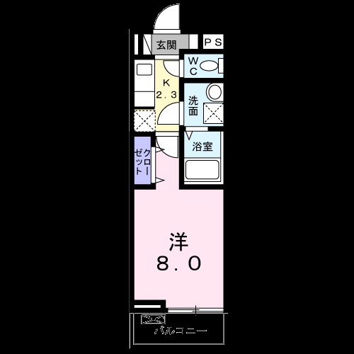 グランエスト横浜Ａ 203号室 間取り