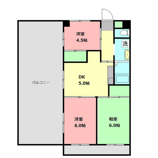 ファミール相模が丘 502号室 間取り