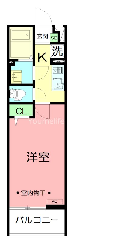 リブリ・ANGEL大和V 205号室 間取り
