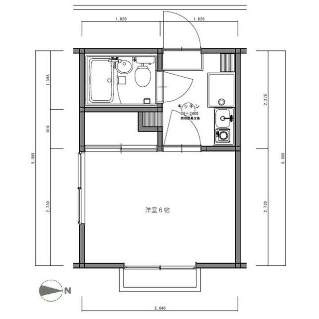 パーシー元町 203号室 間取り