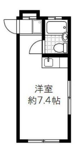 セゾンタカ 103号室 間取り