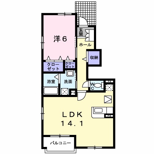 ブライトフラワーＣ 104号室 間取り