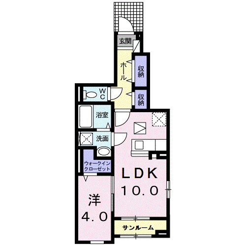 ラウレア１３０ヒルズ 101号室 間取り