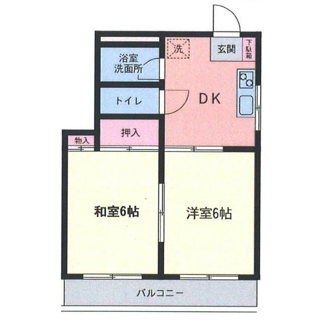 パレスＴＭ 102号室 間取り