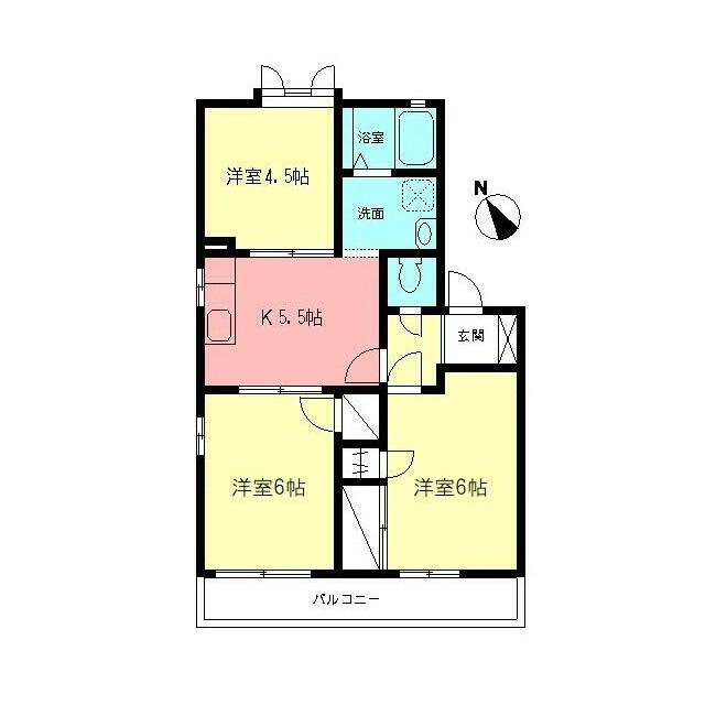 アムール壱番館 202号室 間取り