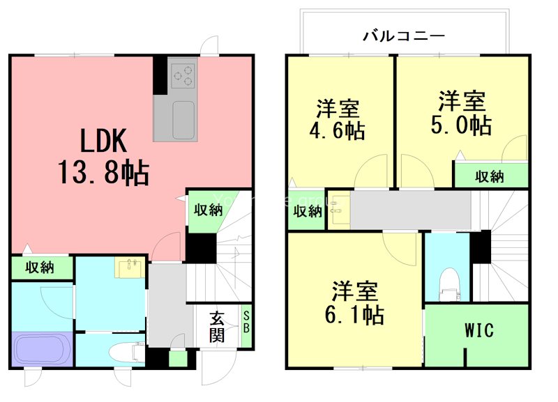 ビック鎌倉山　Ａ 00103号室 間取り