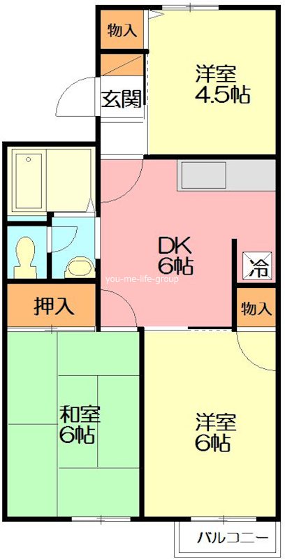 コーポ・ルミエールＢ 205号室 間取り