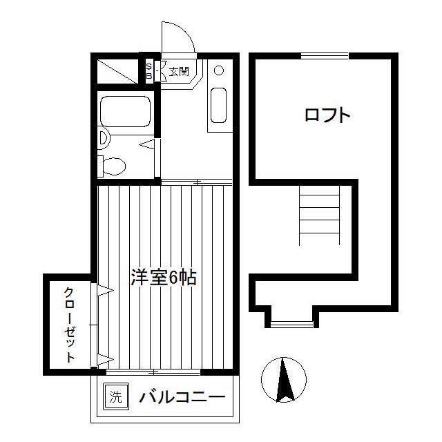 シックヴィラヨーコーⅡ 203号室 間取り