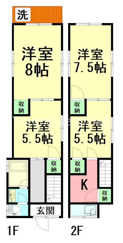 中西貸家 間取り