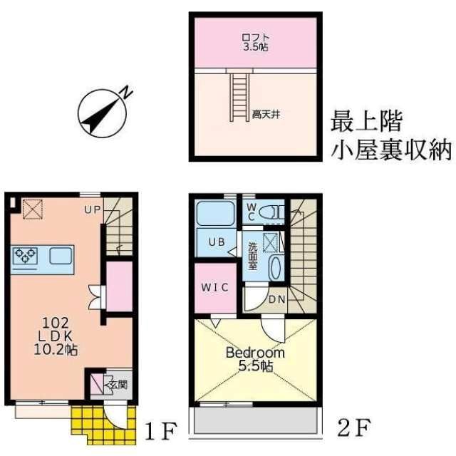 鎌倉市材木座5丁目計画 102号室 間取り
