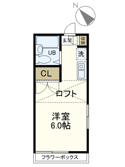 ピュア戸塚 206号室 間取り