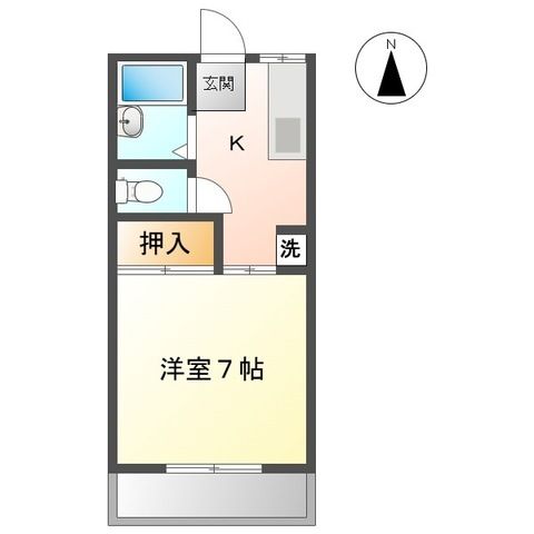 Ｐａｌ音夢館 201号室 間取り