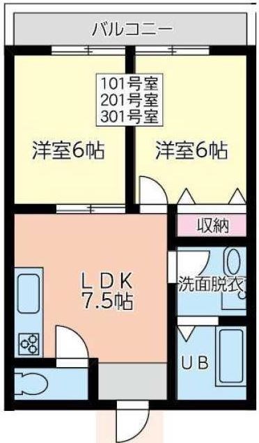 ブライティア二宮 間取り