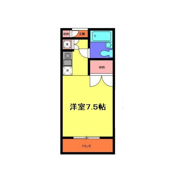 アーバンビュー 202号室 間取り