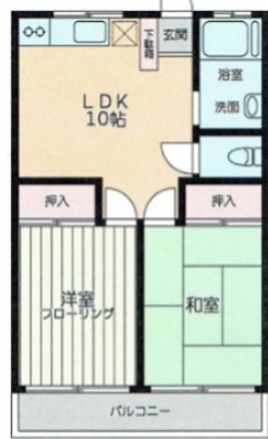 内田マンション 202号室 間取り