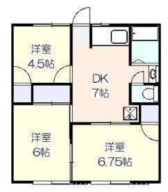 平成ハイツ 101号室 間取り